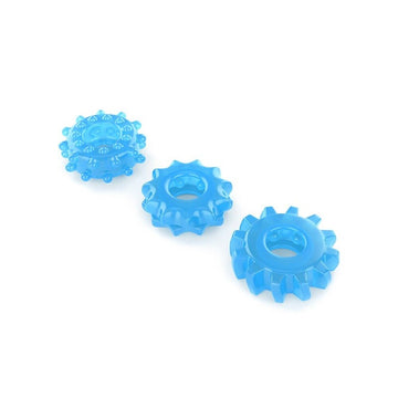Lovetoy Glow In The Dark Lumino Play Cock Rings Set of 3 – Vibrating, Blue Light