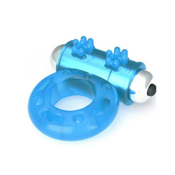 Lovetoy Glow In The Dark Lumino Play Cock Ring – Vibrating, Blue Light