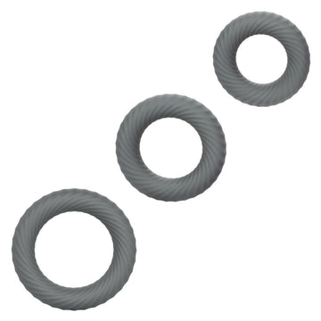 Link Up Ultra Soft Ultimate Cock Ring Set – Spiral Texture 3-Pack