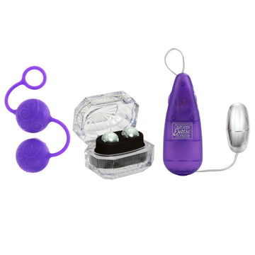 Her Ultimate Kegel Strengthening Kit with Multi-Speed Stimulator & Weighted Balls