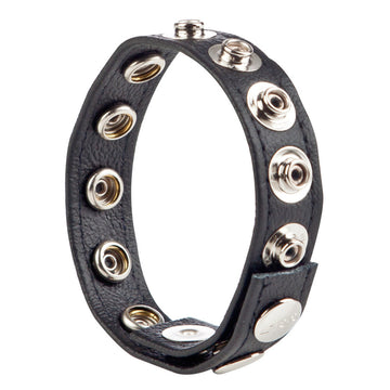 COLT Leather Cock and Ball Strap – Soft Leather Strap with Chromed Steel Snaps for Comfort and Support