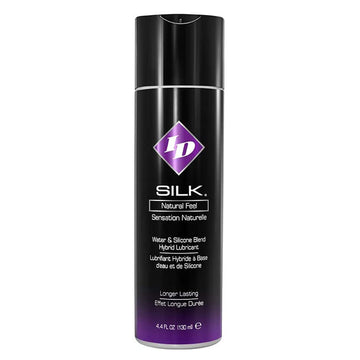 ID Silk Natural Feel Water-Based Lubricant 4.4 oz – Silky Smooth & Nourishing
