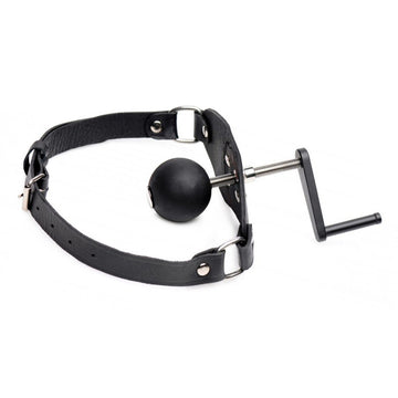 Killer Adjustable Leather Mouth Gag – BDSM Ball Gag Restraint