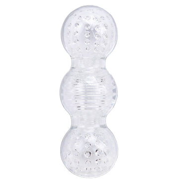 Big Balls Stroker Sleeve Masturbator – Silicone Sleeve with Extra Sensation Pleasure Balls