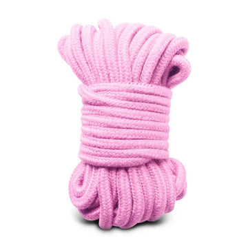 10m Pink Cotton Bondage Rope – Soft Restraint Rope for BDSM & Shibari Play