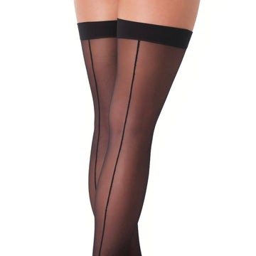Black Sexy Seamed Stockings – Elegant & Stretchy Hosiery