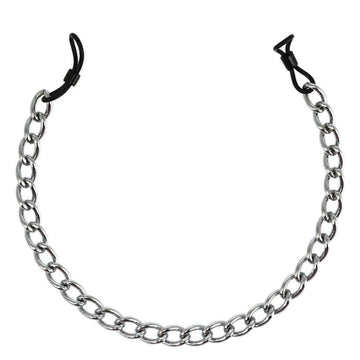 Draw Up Adjustable Rubber Nipple Clamps with Chain – Silver