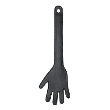 Genuine Leather Hand Whip – 15 Inch BDSM Accessory