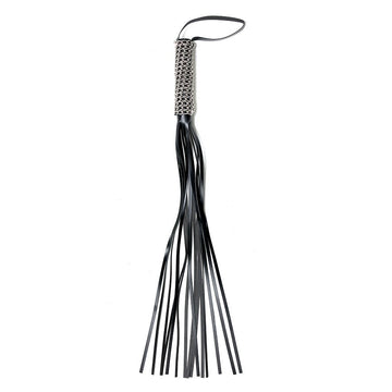 Leather and Chain Whip – Genuine 16-String BDSM Impact Toy