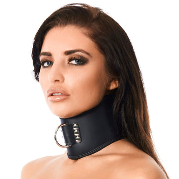 Luxury Adjustable Leather Collar with Padlock & Key – Rimba