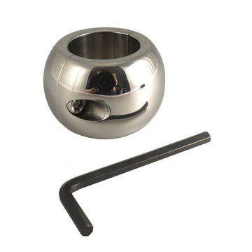 Donut Stainless Steel Ballstretcher 4cm – Heavy Duty Adjustable Scrotum Enhancer