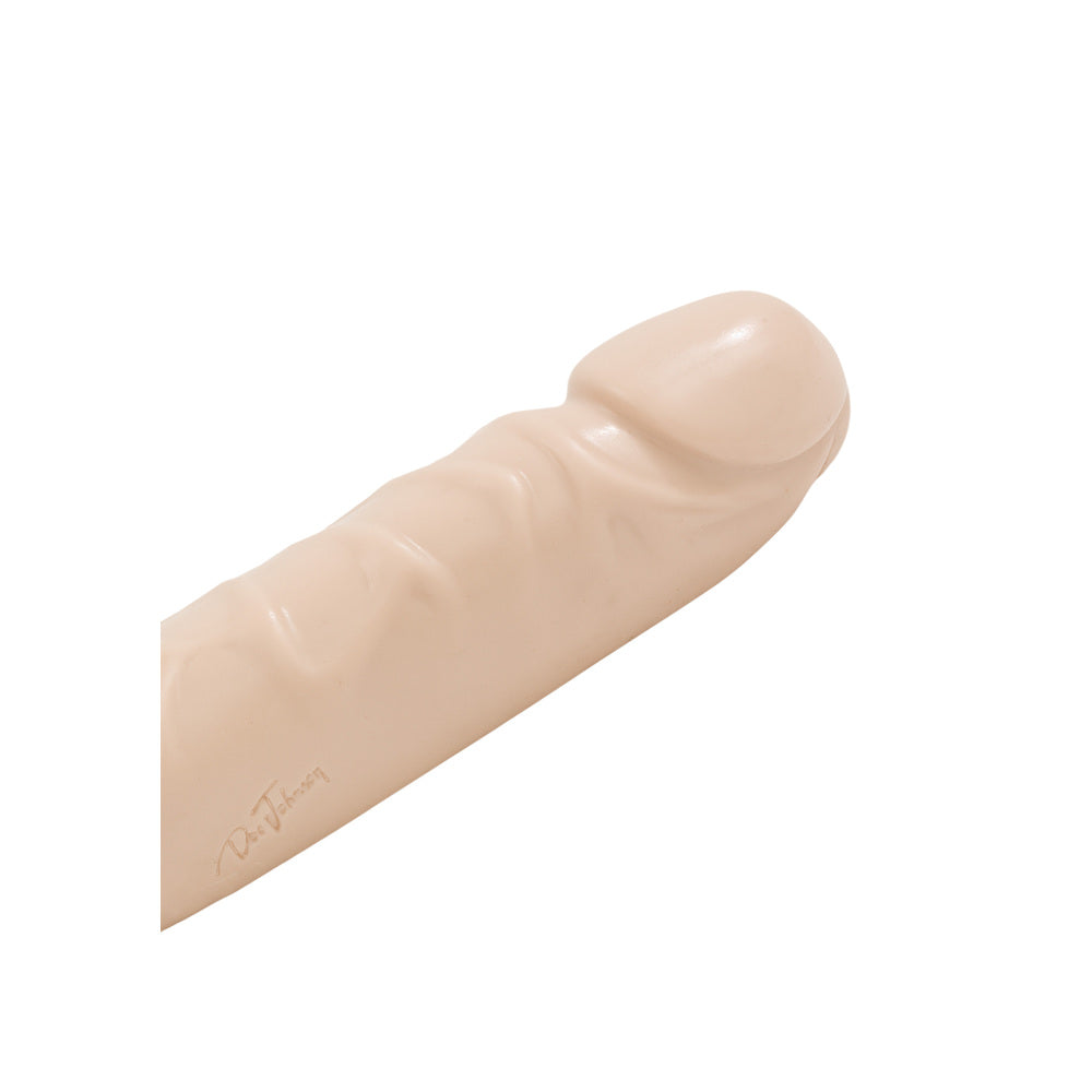 Jr Veined 12-Inch Double Header Bender Dong – Flesh Pink Flexible Dildo