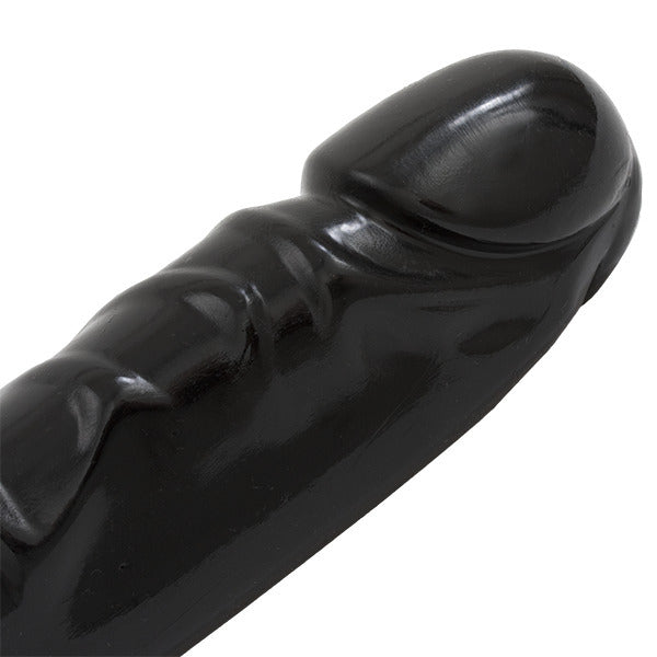 Jr Veined 12-Inch Double Header Bender Dong – Flexible Black Dildo