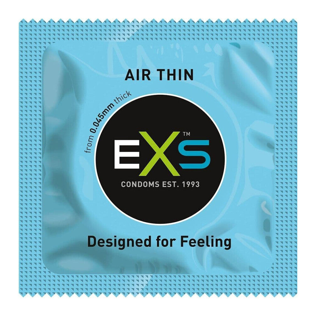 EXS Air Thin Ultra-Thin Latex Condoms – 12 Pack, Vegan & Cruelty-Free