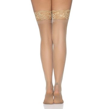 Leg Avenue Nude Stay-Up Sheer Thigh Hold-Ups UK 6–12