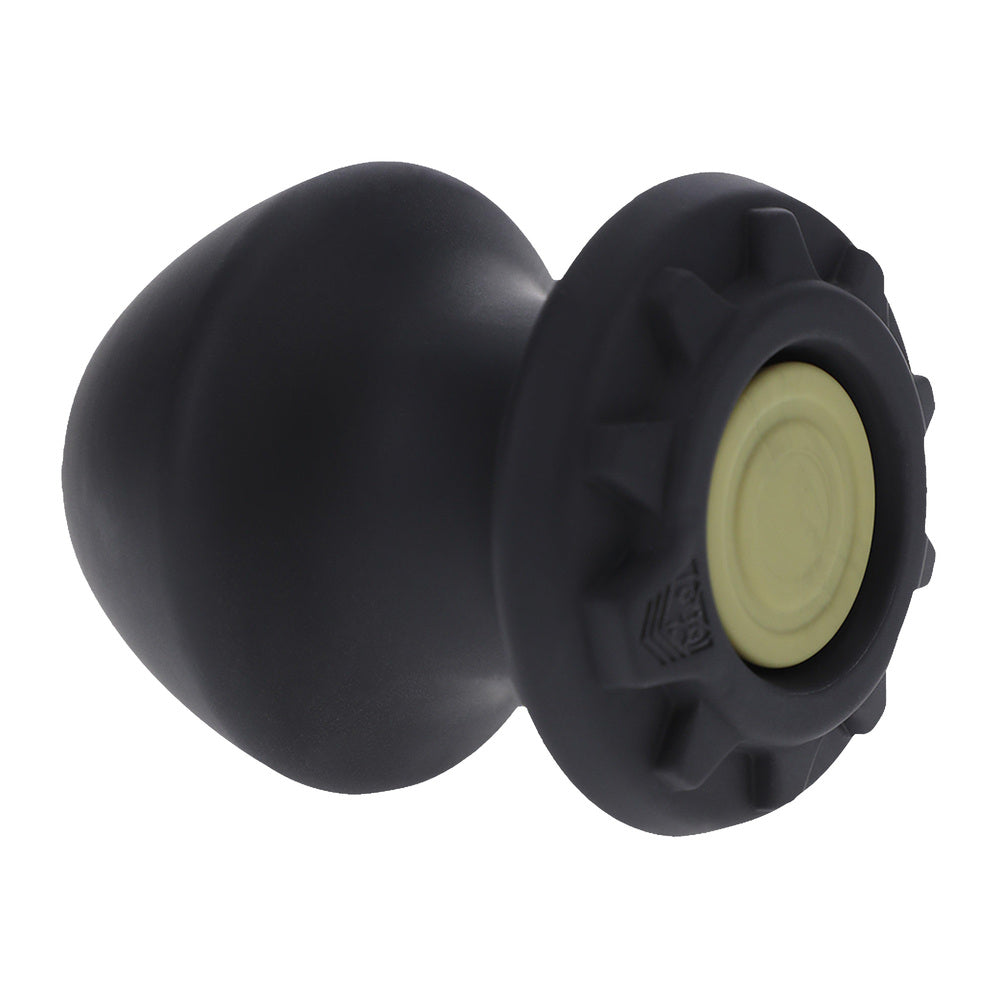 Doc Johnson Kum Keeper Medium Black – Silicone Grommet Plug with Removable Stopper