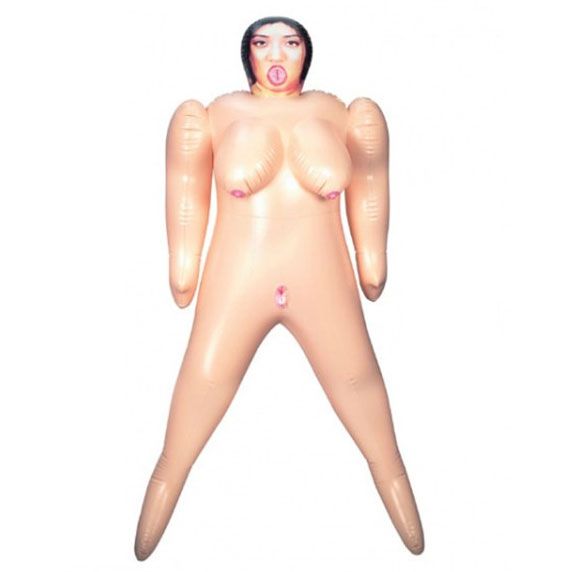 Fatima Fong Inflatable Spanking Love Doll – Life-Size with 3 Holes, Flesh Pink