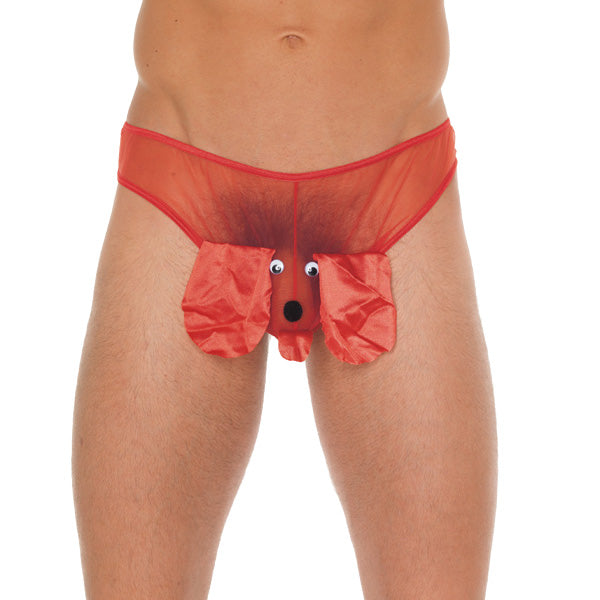 Men’s Red Animal Pouch – One Size, Vibrant & Comfortable