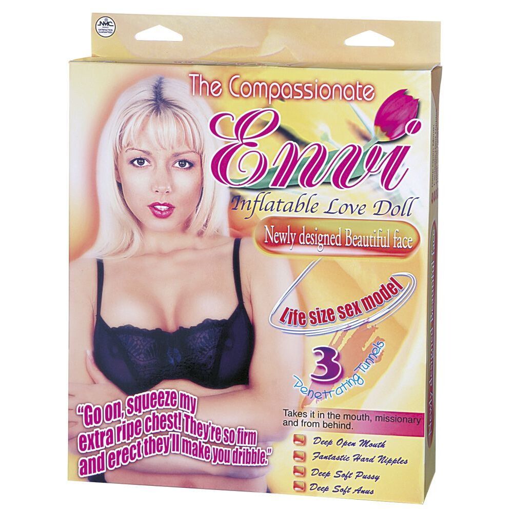 Envi Life-Size Inflatable Love Doll with 3 Penetration Holes and Realistic Features