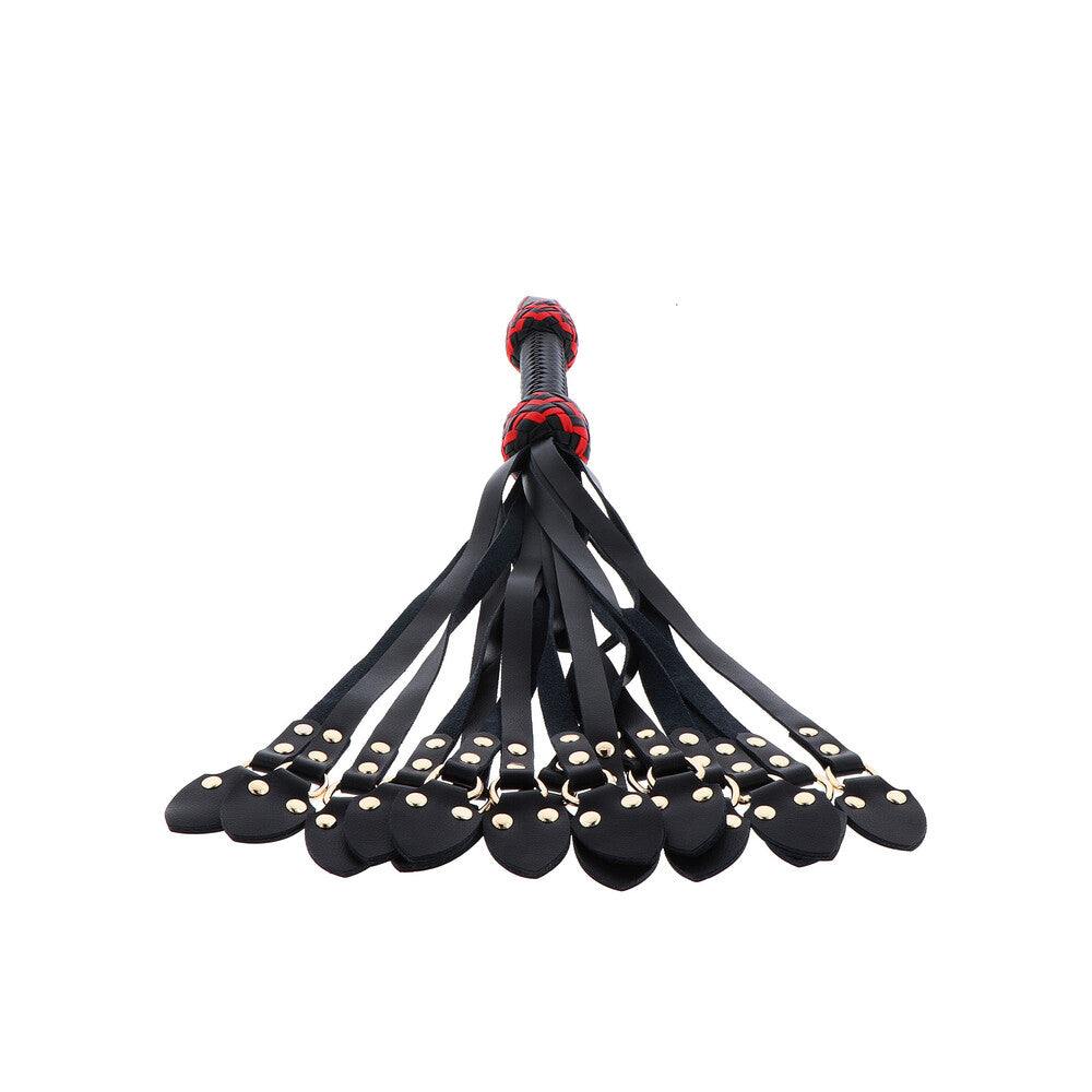 Hidden Desire Masters Leather Cat-O-Nine Whip – Studded Tails for Impact