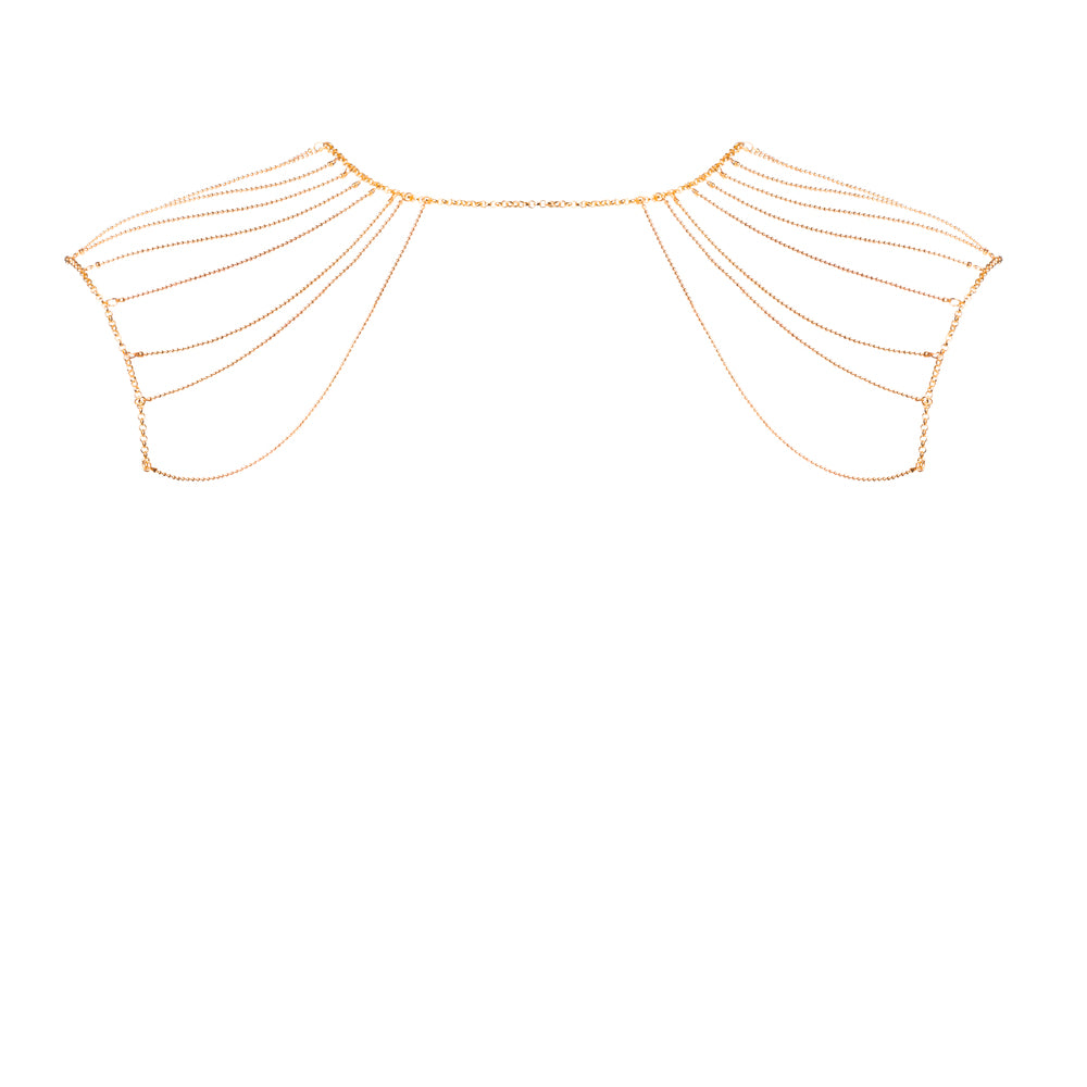 Bijoux Indiscrets Magnifique Shoulder Jewellery Gold – Adjustable Golden Shoulder Chain Accessory