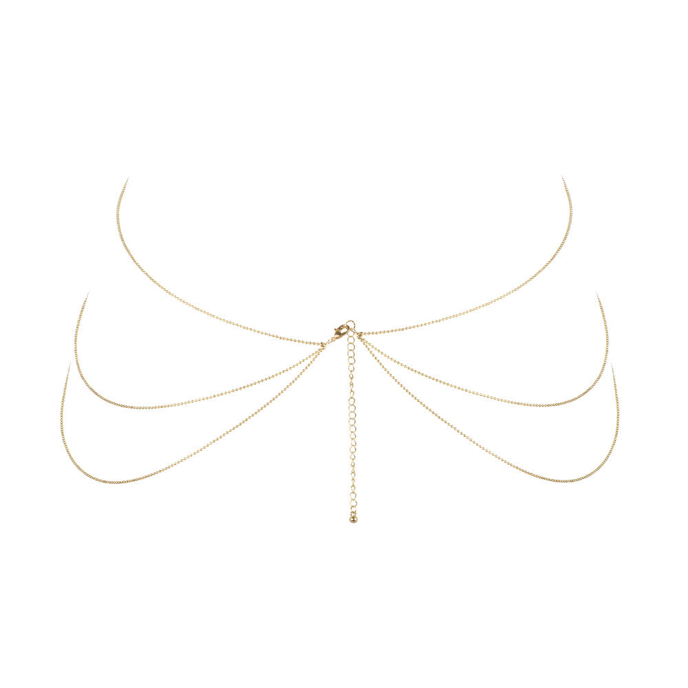 Bijoux Indiscrets Magnifique Body Chain Gold – Adjustable 8-Shaped Gold Body Jewelry
