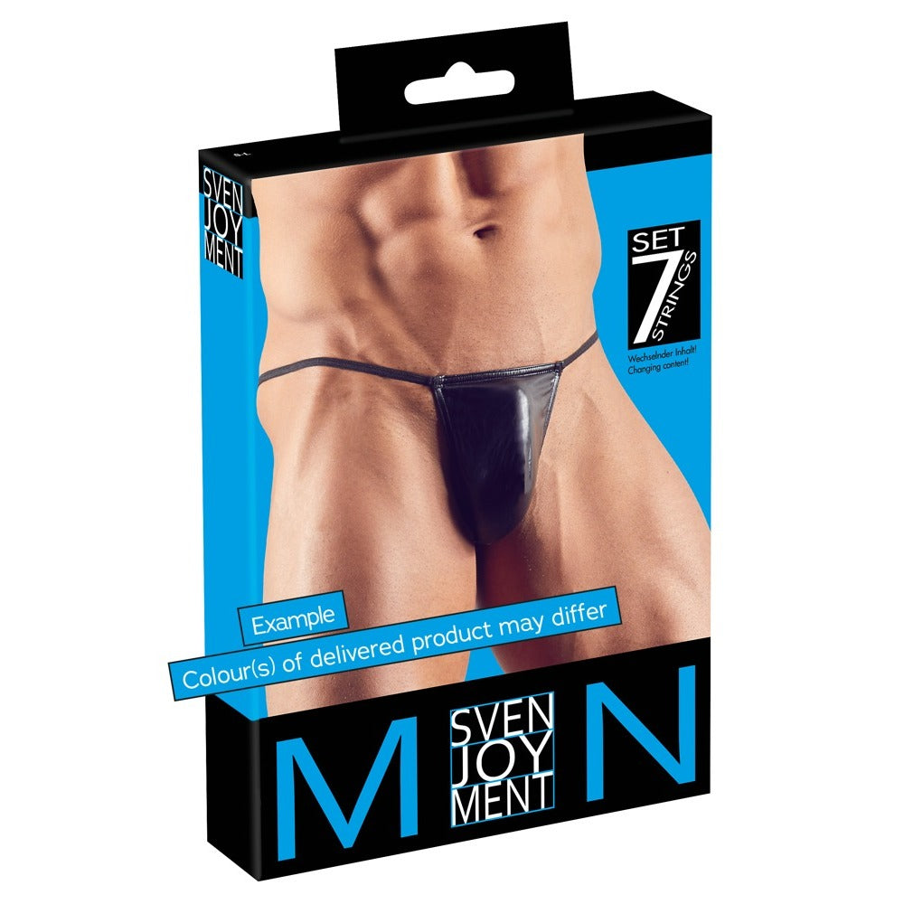 Cottelli Set of 7 G-String Pouches – Variety Pack of Sexy and Stylish Underwear