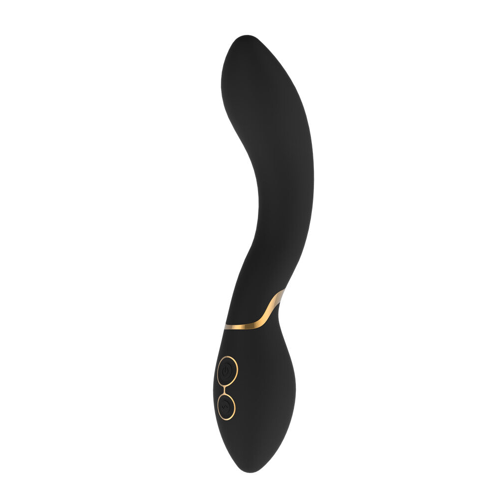 Elite Josephine Rechargeable Black Silicone Vibrator with 7 Patterns & 3 Speeds