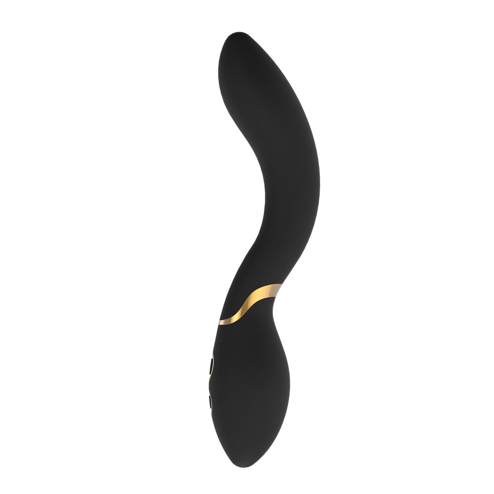 Elite Josephine Rechargeable Black Silicone Vibrator with 7 Patterns & 3 Speeds