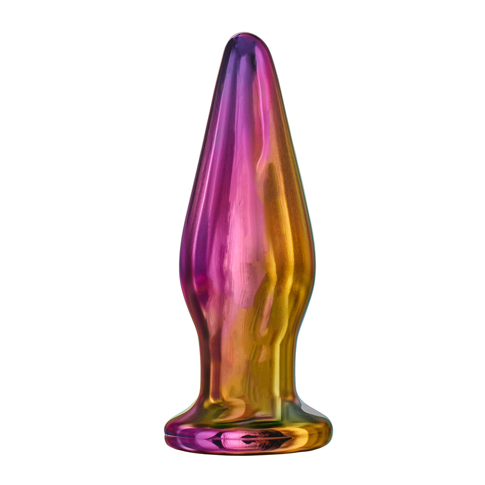 Glamour Glass Remote Control Tapered Vibrating Butt Plug – Waterproof & Rechargeable