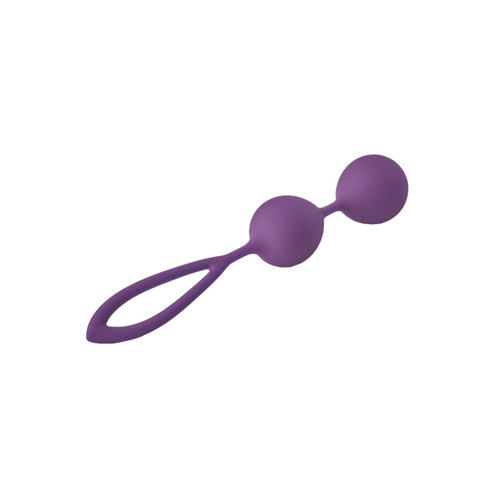 Flirts Purple Double Kegel Balls – Silicone Pelvic Strengthening Trainer