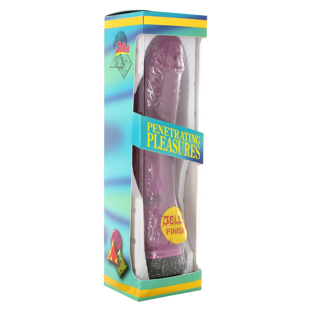 Jelly 7-Inch Purple Penis Vibrator – Veined & Multi-Speed