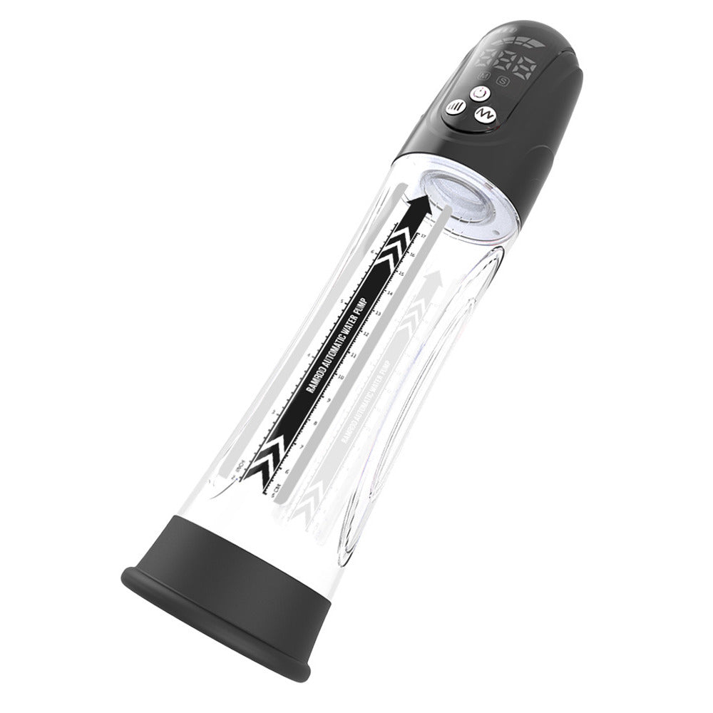 Automatic Ramrod Waterproof Penis Pump – LCD Display & Adjustable Vacuum