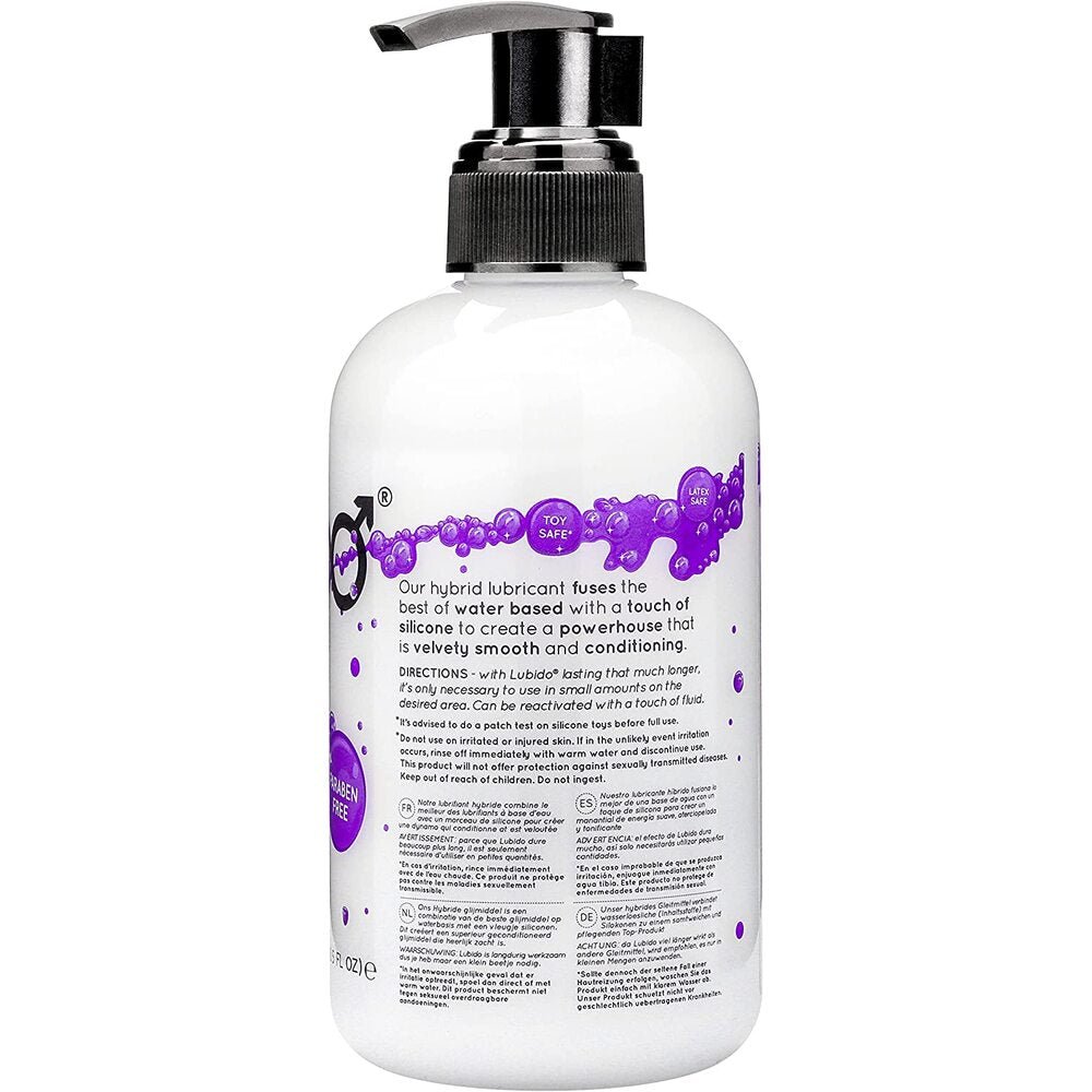 Lubido 250ml Hybrid Water-Based & Silicone Lubricant – Long-Lasting & Silky