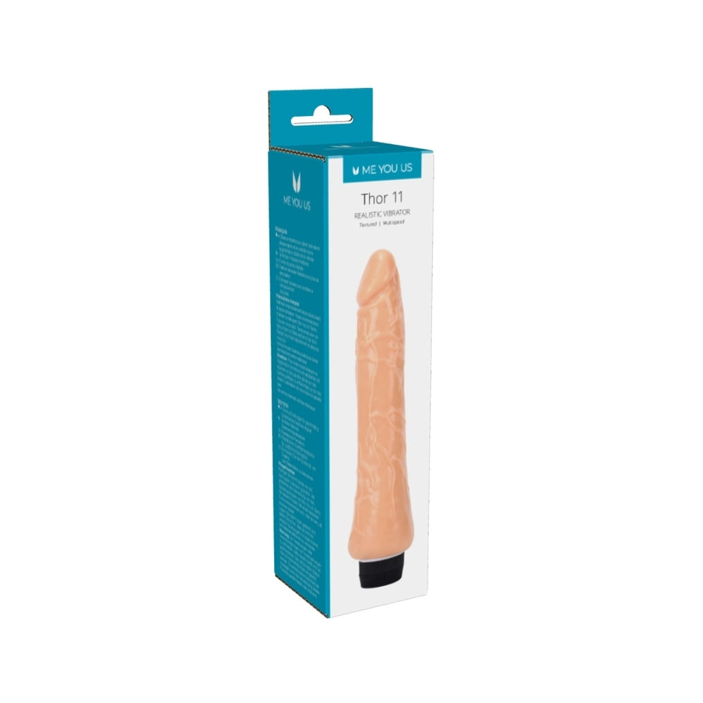 Me You Us Thor 11" Realistic Multi-Speed Vibrator – Flesh Pink
