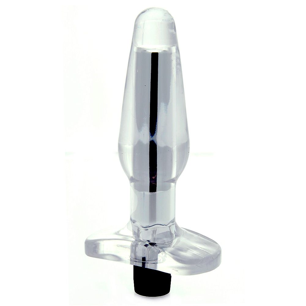 Aqua Veee Multi-Speed Waterproof Vibrating Butt Plug – Clear Jelly