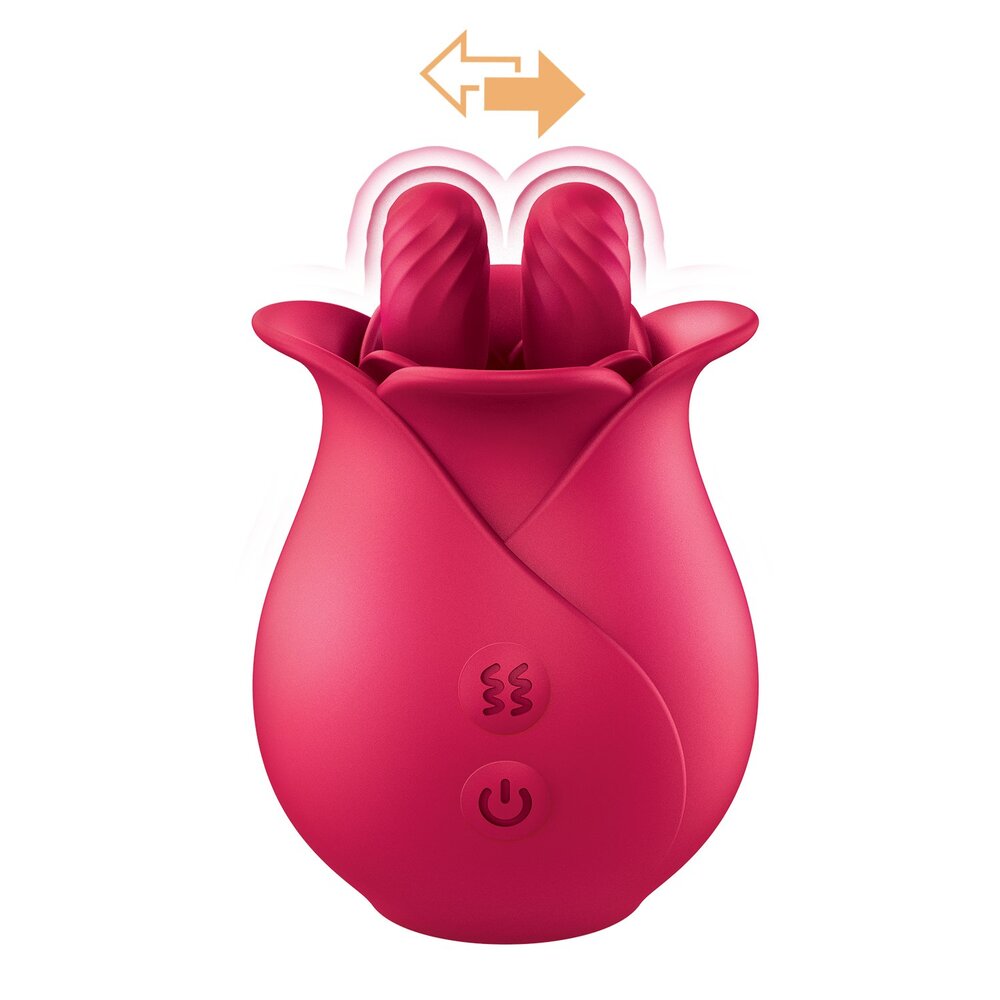 Rechargeable ClitTastic Tulip Finger Massager – 10 Functions & Back-and-Forth Motion
