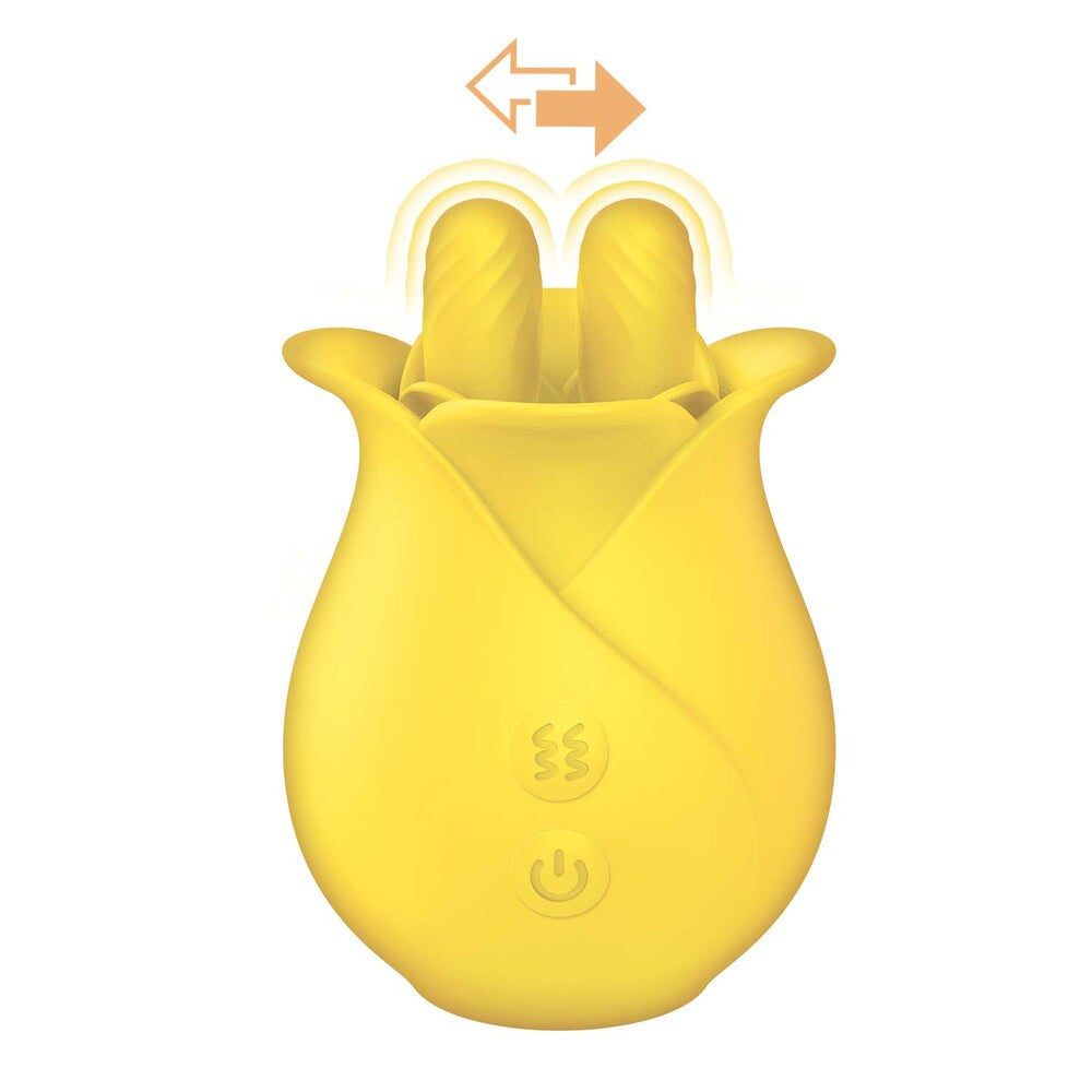 Rechargeable ClitTastic Tulip Finger Massager – 10 Functions & Back-and-Forth Motion