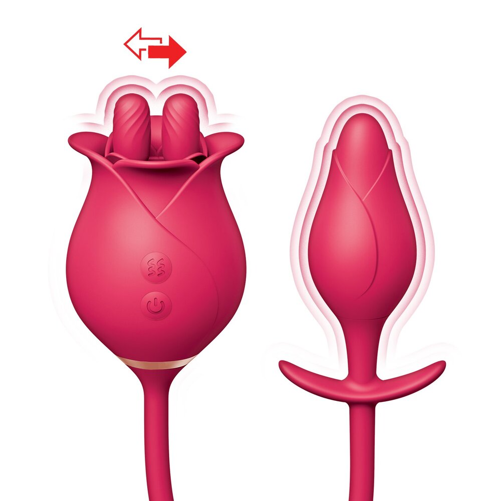 ClitTastic Tulip Finger Massager & Vibrating Pleasure Plug Set – USB Rechargeable