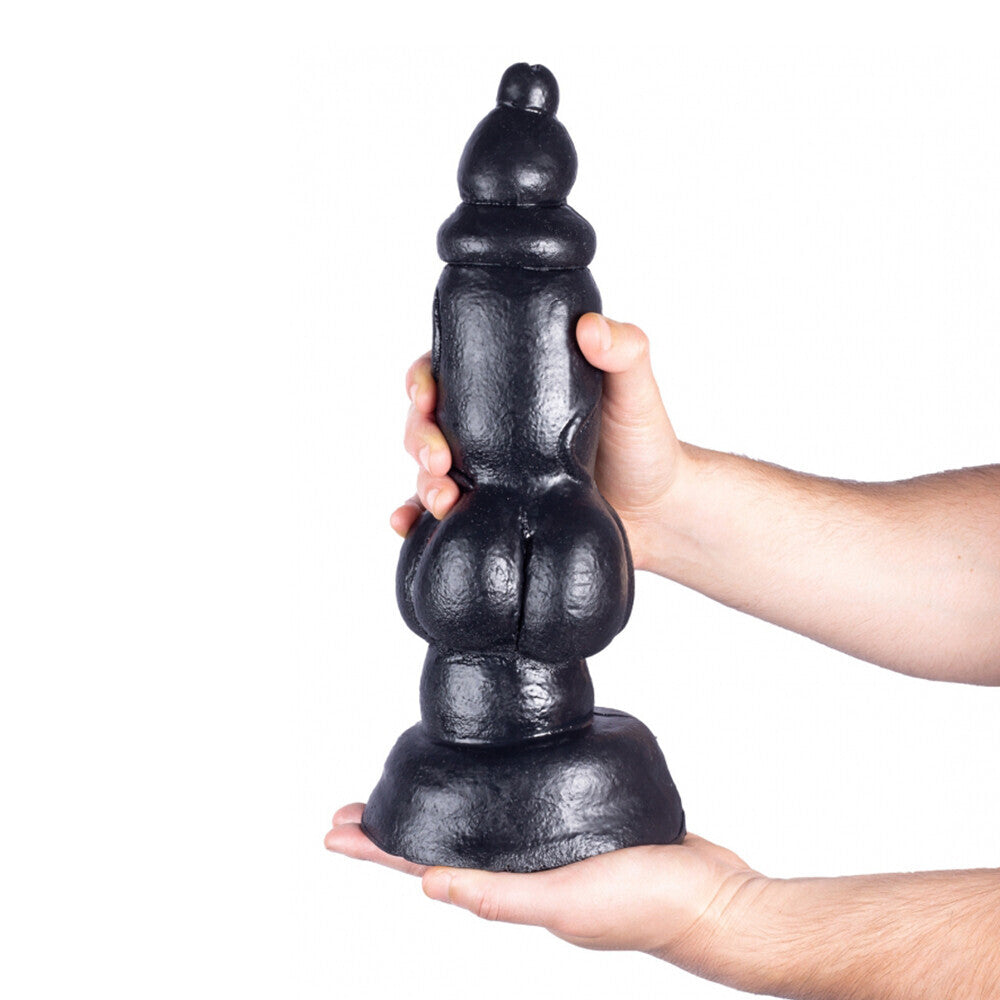 Hunglock Doggy Dildo – Large Vac-U-Lock Compatible with Textured Shaft