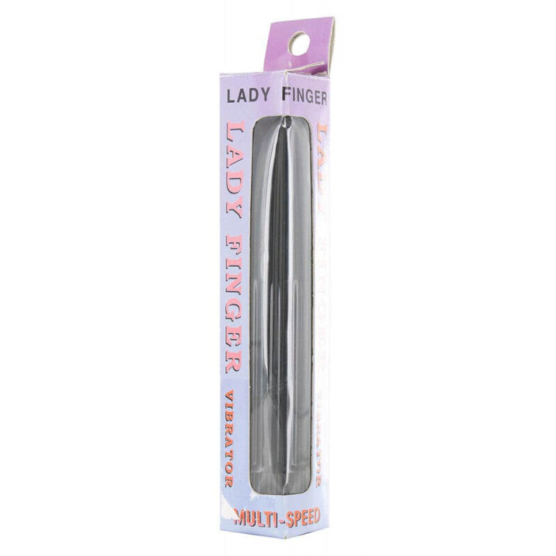 Lady Finger Black Mini Vibrator – Discreet Multi-Speed Clitoral & Vaginal Stimulator