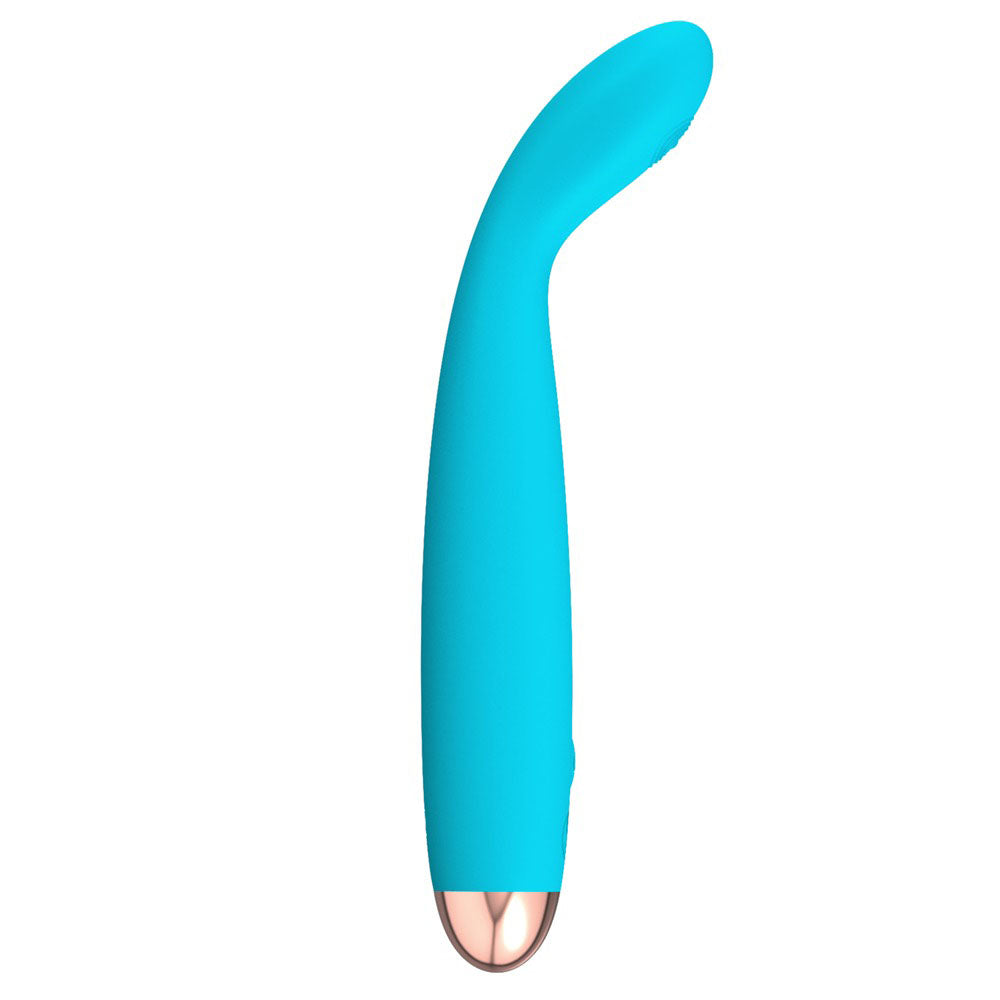 Cuties Silk Touch Rechargeable Mini Vibrator – Blue with 7 Vibration Modes