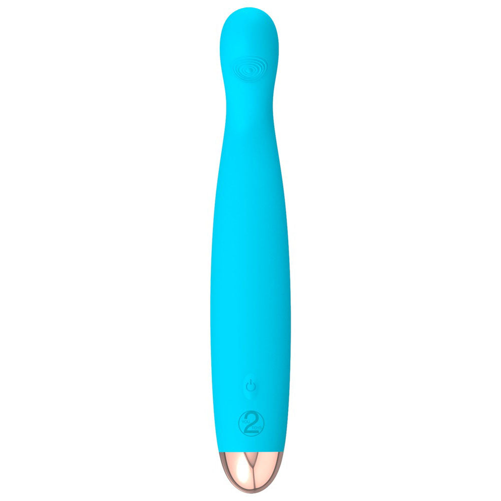 Cuties Silk Touch Rechargeable Mini Vibrator – Blue with 7 Vibration Modes
