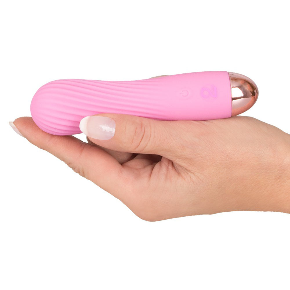 Cuties Silk Touch Rechargeable Mini Vibrator – Pink with 7 Vibration Modes