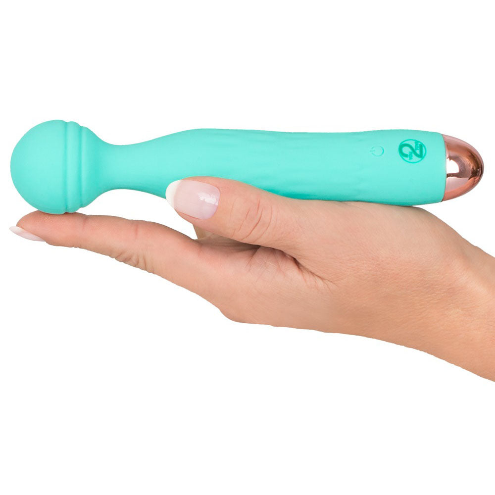 Cuties Silk Touch Rechargeable Mini Vibrator – Green with 7 Vibration Modes