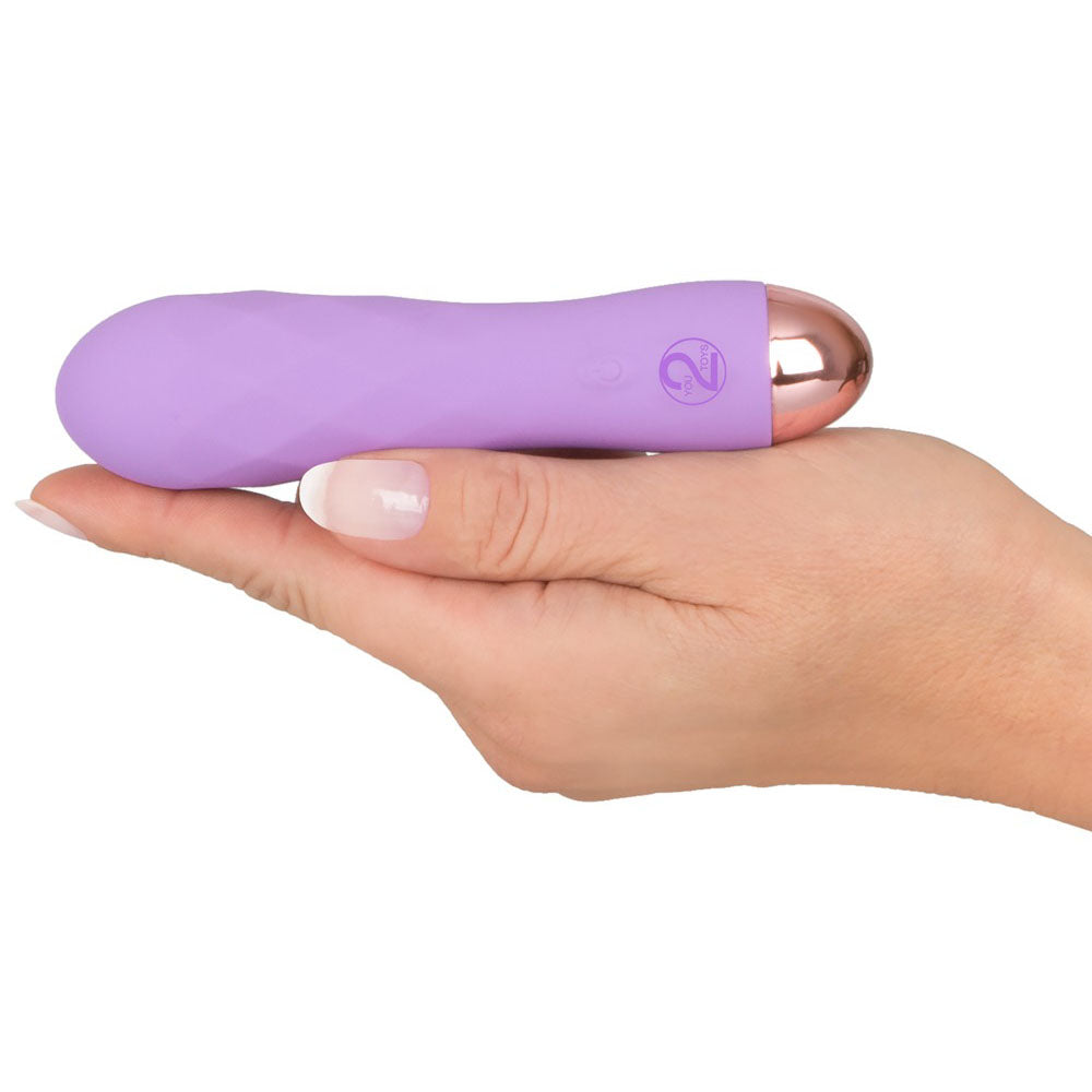 Cuties Silk Touch Rechargeable Mini Vibrator – Purple with 7 Vibration Modes
