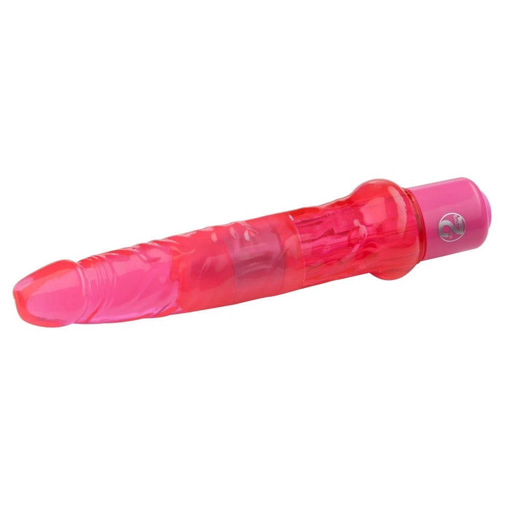 Jelly Flexible Anal Vibrator with 7 Vibration Modes – Pink