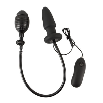 Inflatable Vibrating Silicone Butt Plug – Remote Control & Adjustable Size