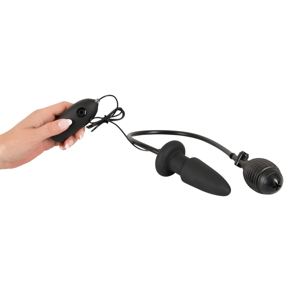 Inflatable Vibrating Silicone Butt Plug – Remote Control & Adjustable Size
