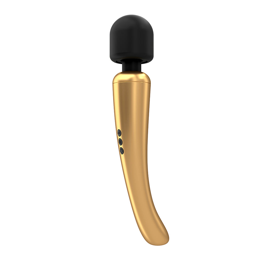 Dorcel Rechargeable Mega Wand Gold – Powerful Clitoral Stimulator with 160 Settings